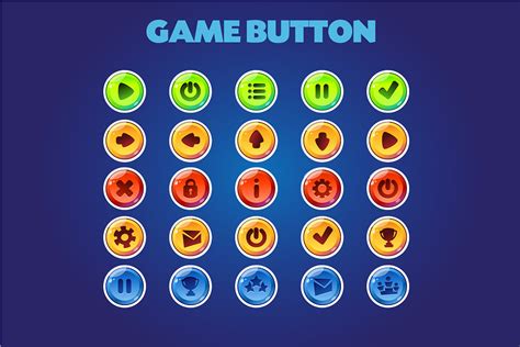 game button | Custom-Designed Graphics ~ Creative Market