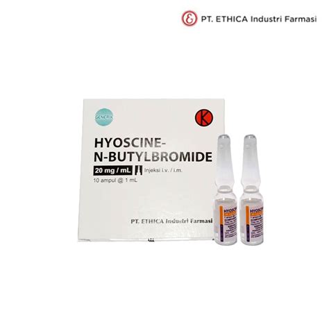 Hyoscine N Butylbromide (Spasmoson) 20mg/ml Solution For