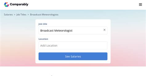 Broadcast Meteorologist Salary - December 2023