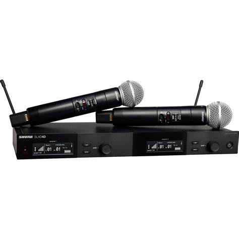 Shure SLXD24D/SM58 Dual Wireless Vocal Microphone System with SM58 Band ...