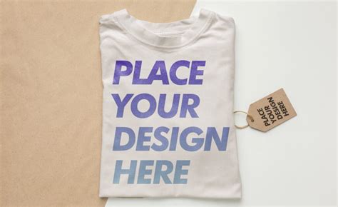 T-Shirt Packaging Mockup Design - Mockup Graphic