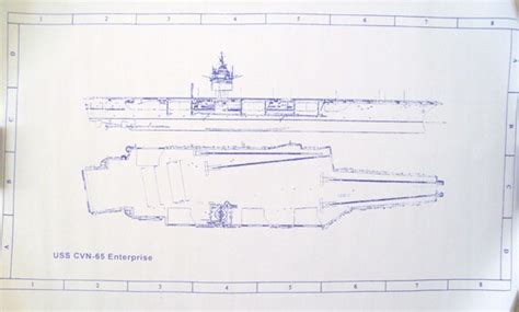 CVN 65 Flugzeugträger Enterprise Blueprint von BlueprintPlace