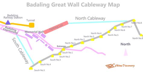 Badaling Great Wall Maps: Location, Transportation, Tourist & Cableway