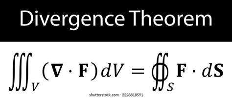 Divergence Theorem Equation Formula Mathematic Equation Stock Vector (Royalty Free) 2228818591 ...