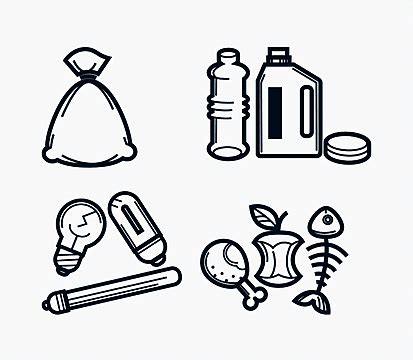 Food Trash Icon Waste Recycle Leftover Vector, Waste, Recycle, Leftover PNG and Vector with ...