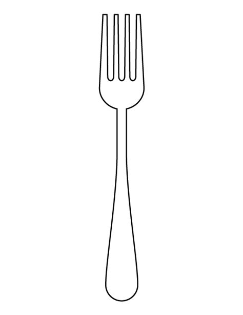 Printable Fork Template