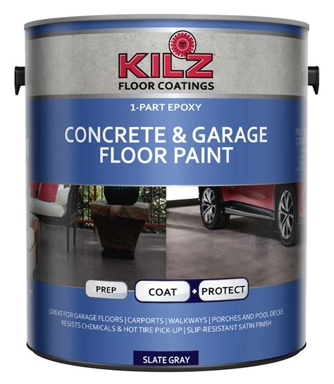 KILZ 1-Part Epoxy Acrylic Interior/Exterior Concrete & Garage Floor ...