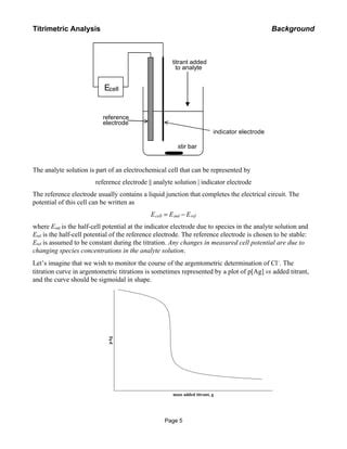 Argentometric titration | PDF