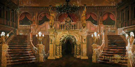 Haunted Mansion Foyer - B Backdrop Rentals | TheatreWorld®