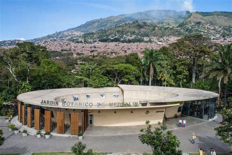 Medellin Botanical Garden editorial stock photo. Image of entrance ...