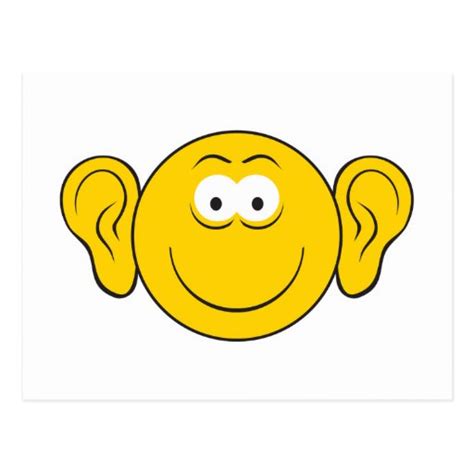 Big Ears Smiley Face | Zazzle