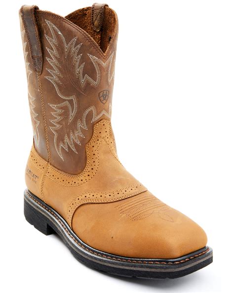 Ariat Men's Sierra Steel Square Toe Western Work Boots | Boot Barn