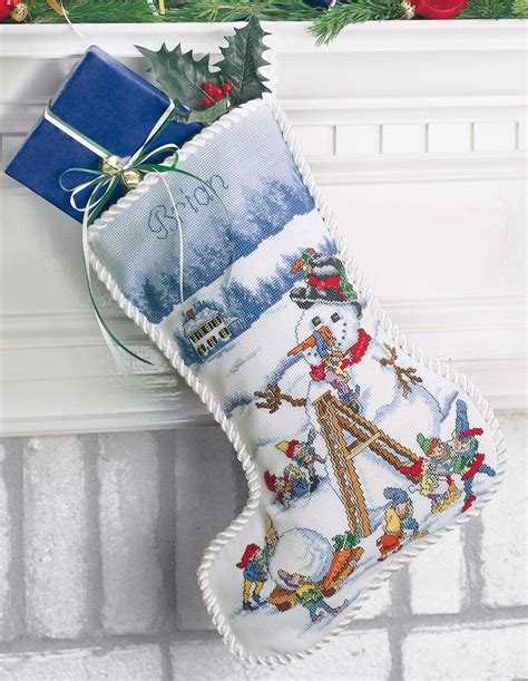 Christmas Stockings | LeisureArts.com in 2020 | Cross stitch christmas ...