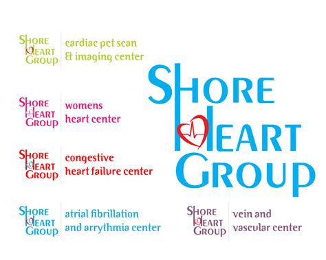 Professional, Upmarket, Medical Logo Design for SHORE HEART GROUP ---RELATED CENTERS OF ...