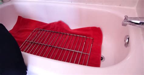 She Drops Her Dirty Oven Racks Into The Bathtub. Why? Genius!! | LittleThings.com