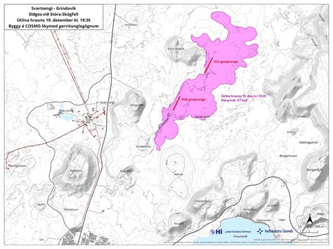 Reykjanes Volcano Update: Updated Lava Flow map | VolcanoDiscovery