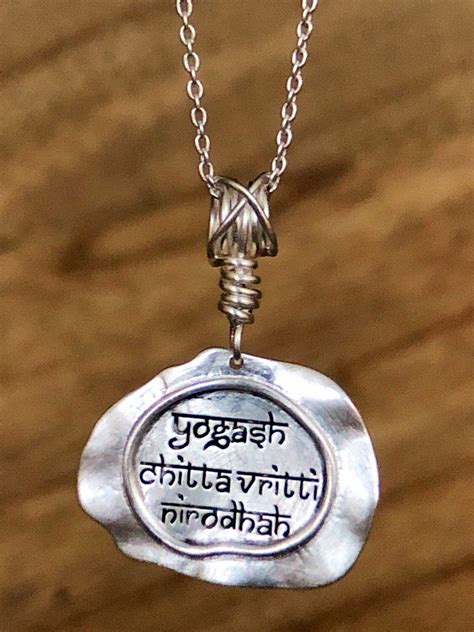 Silver necklaces for womenengraved necklace for | Etsy | Mantra jewelry, Mantra pendant, Hindu ...