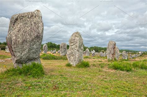 Carnac Stones ~ Architecture Photos ~ Creative Market