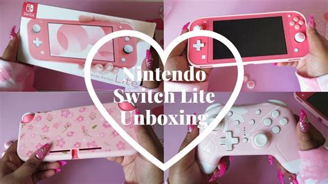 Nintendo switch lite unboxing | Pink console - YouTube