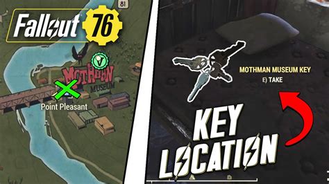 Mothman Museum Key Location Guide - Fallout 76 - YouTube