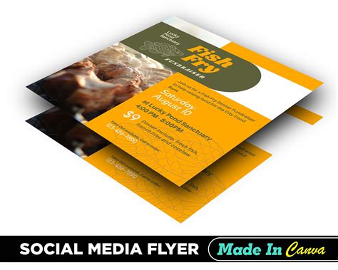 Fish Fry Flyer, DIY Canva Fish Fry Flyer Template, Editable US Letter Size Flyer for Fish Fry - Etsy