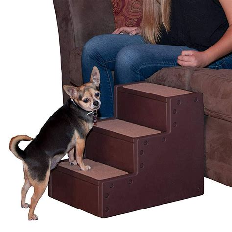 Pet Gear Small Dog & Cat 15 Inch Step Stairs for Tall Beds & Couch, Chocolate - Walmart.com ...