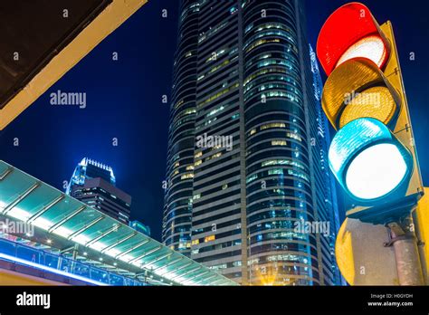 Traffic light in modern city Stock Photo - Alamy