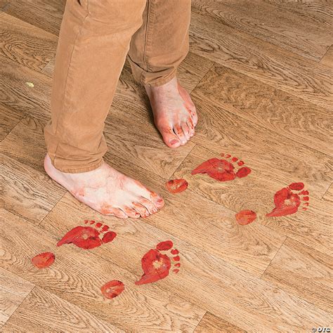 Bloody Footprints Halloween Floor Decals | Oriental Trading