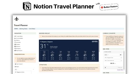 Notion Travel Planner Template: Seamless Trip Planning