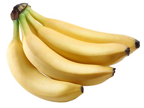 Picture Bananas Food Closeup White background