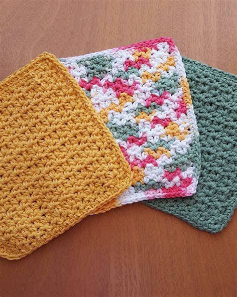 Cotton Crochet Dishcloth – Crochet For Beginners