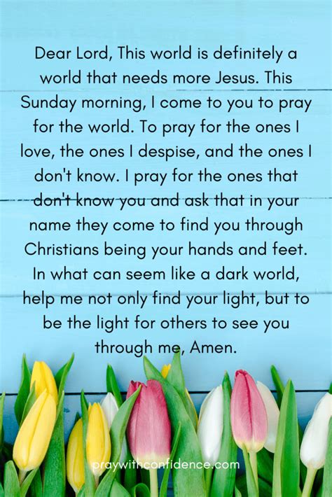 Sunday Morning Prayer: 5 Uplifting Examples! - Pray With Confidence