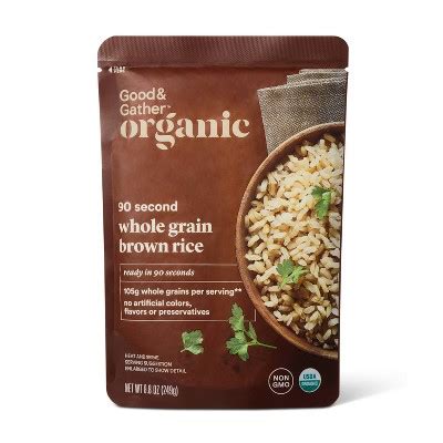 90 Second Organic Whole Grain Brown Rice Microwavable Pouch - 8.8oz - Good & Gather™ : Target