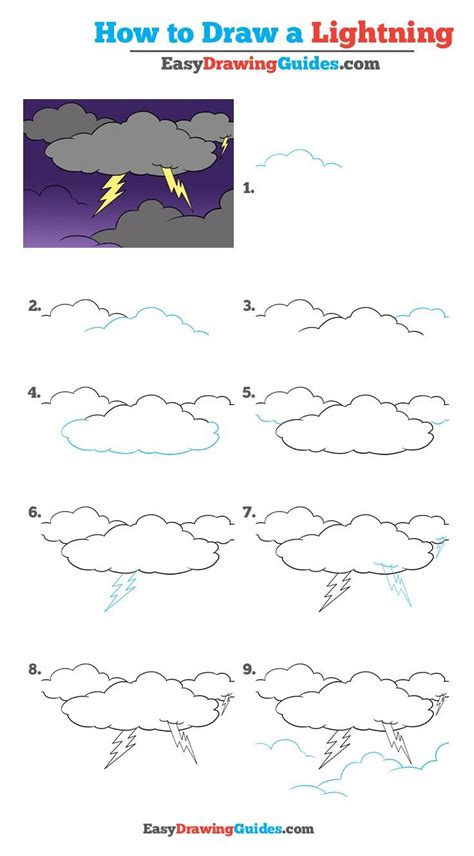 How to Draw Lightning – Really Easy Drawing Tutorial | Easy drawings ...