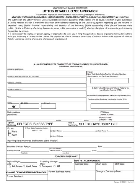 Nys Lottery Retailer Application 2020-2022 - Fill and Sign Printable Template Online | US Legal ...