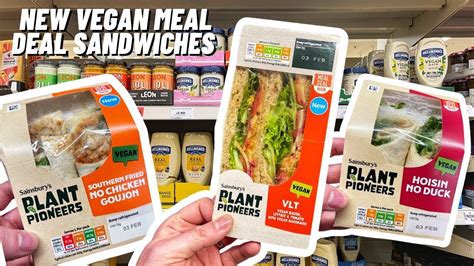 NEW Vegan Meal Deal Sandwiches (Sainsburys) - YouTube