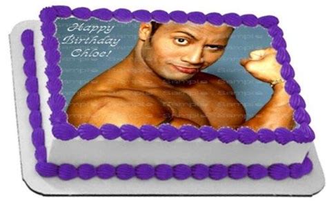 dwayne johnson birthday cake | Dwayne Johnson The Rock Personalized ...