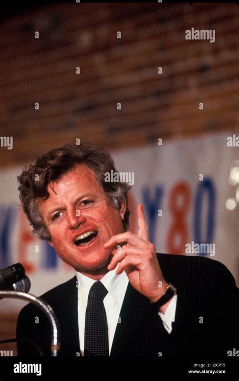 Senator Ted Kennedy running for president in the Democratic primary in ...