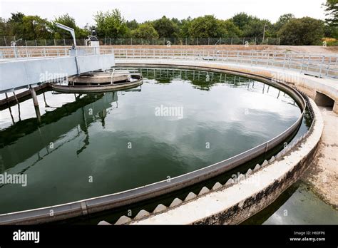 The Solid Contact Clarifier Tank in Water Treatment plant. Modern urban ...