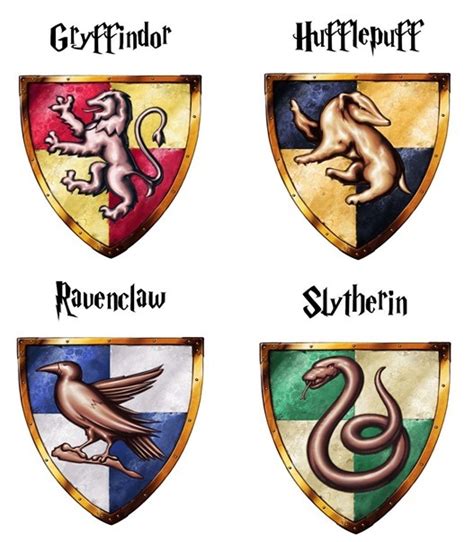 Hogwarts House Banner Logos | Centsational Style