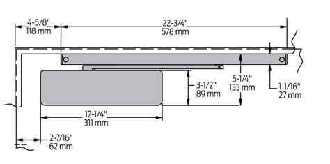 Door Closer Installation Template