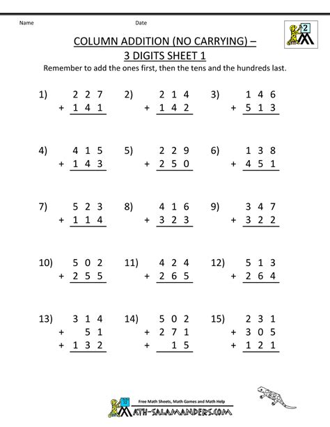 2nd-grade-math-practice-addition-3-digits-no-carrying-1.gif 1 000 × 1 294 bildepunkter | Lekser ...