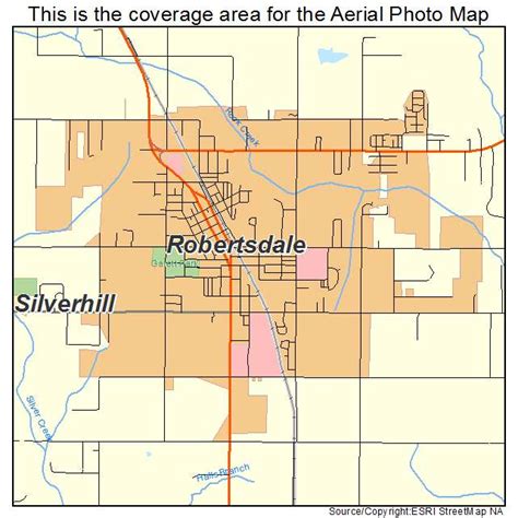 Aerial Photography Map of Robertsdale, AL Alabama