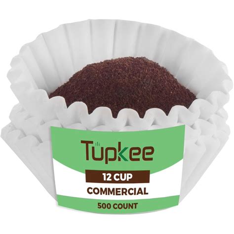 Tupkee Coffee Filters - 12-Cup Commercial Coffee Filters, 500-count ...