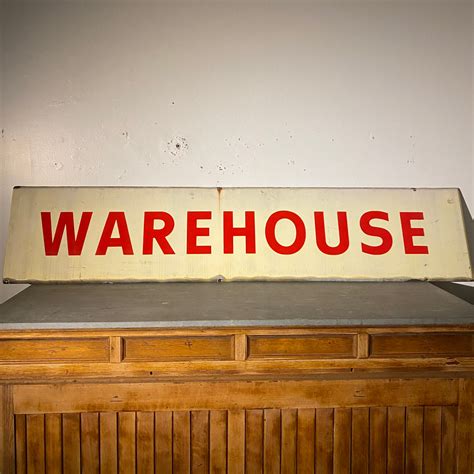 1940 Large Porcelain "Warehouse" Sign – Scott Landon Antiques and Interiors