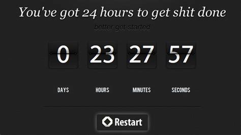 The 24-Hour Countdown Clock Is a Shot in the Arm to Get Things Done