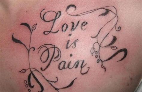 25+ Love Is Pain Tattoo Design Ideas – EntertainmentMesh