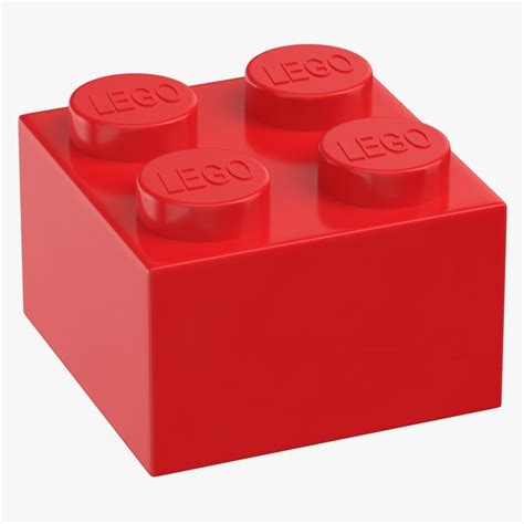 Modello 3D Lego Brick 2x2 Bright Red - TurboSquid 1409481