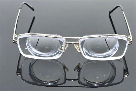 Clara Vida Limit!! Silver frame men extreme high myopia high myopic myodisc goc glasses 15D PD64 ...