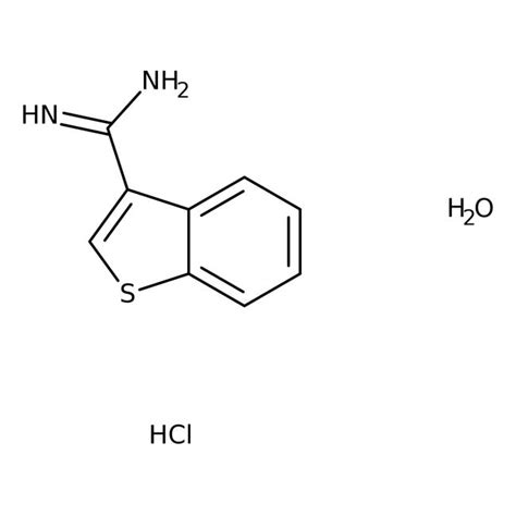 1-Benzothiophene-3-carboximidamidine hydrochloride hydrate, 97%, Thermo Scientific | Fisher ...